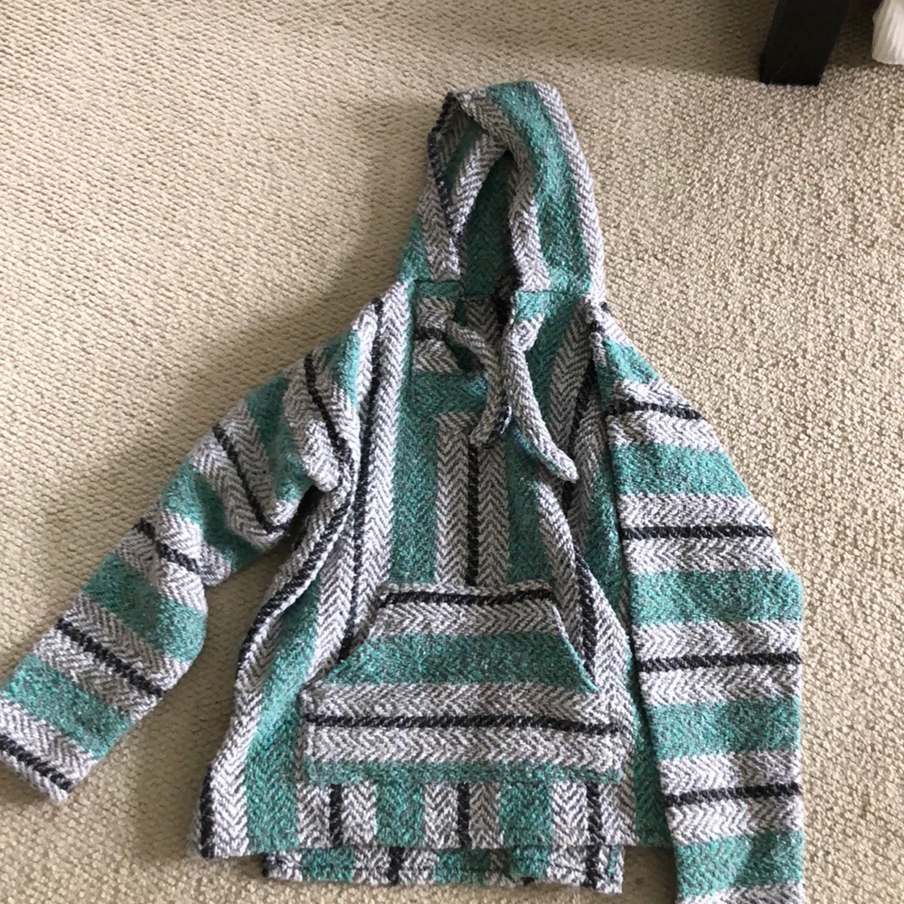 Journeys Baja Poncho mint